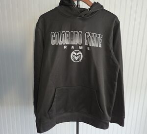 Colosseum Black Colorado State Rams Hoodie with White Logo
